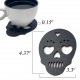 Skull Wooden Coasters - 4pcs Color Black