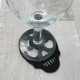 Skull Wooden Coasters - 4pcs Color Black