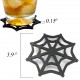 Spider Web Wooden Coasters - 4pcs Color Black 
