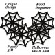 Spider Web Wooden Coasters - 4pcs Color Black 